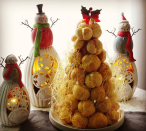 <p>Croquembouche – a mighty dessert if ever we saw one. These impressive piles of profiteroles bound with threads of caramel are often served at special occasions like weddings, baptisms and first communions, so why not at Christmas too? [Photo: Instagram/umi_s_] </p>