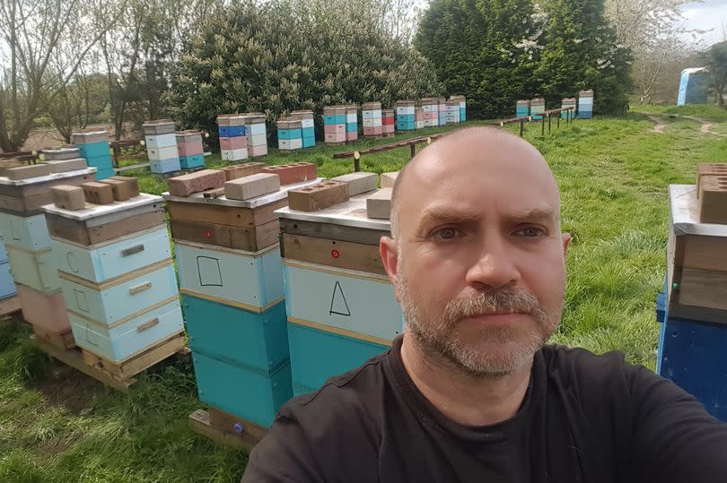 Mariusz Chudy, who has been a beekeeper for more than 30 years, said he was heartbroken when he discovered the scene at one of his sites in Kinoulton, Rushcliffe.

