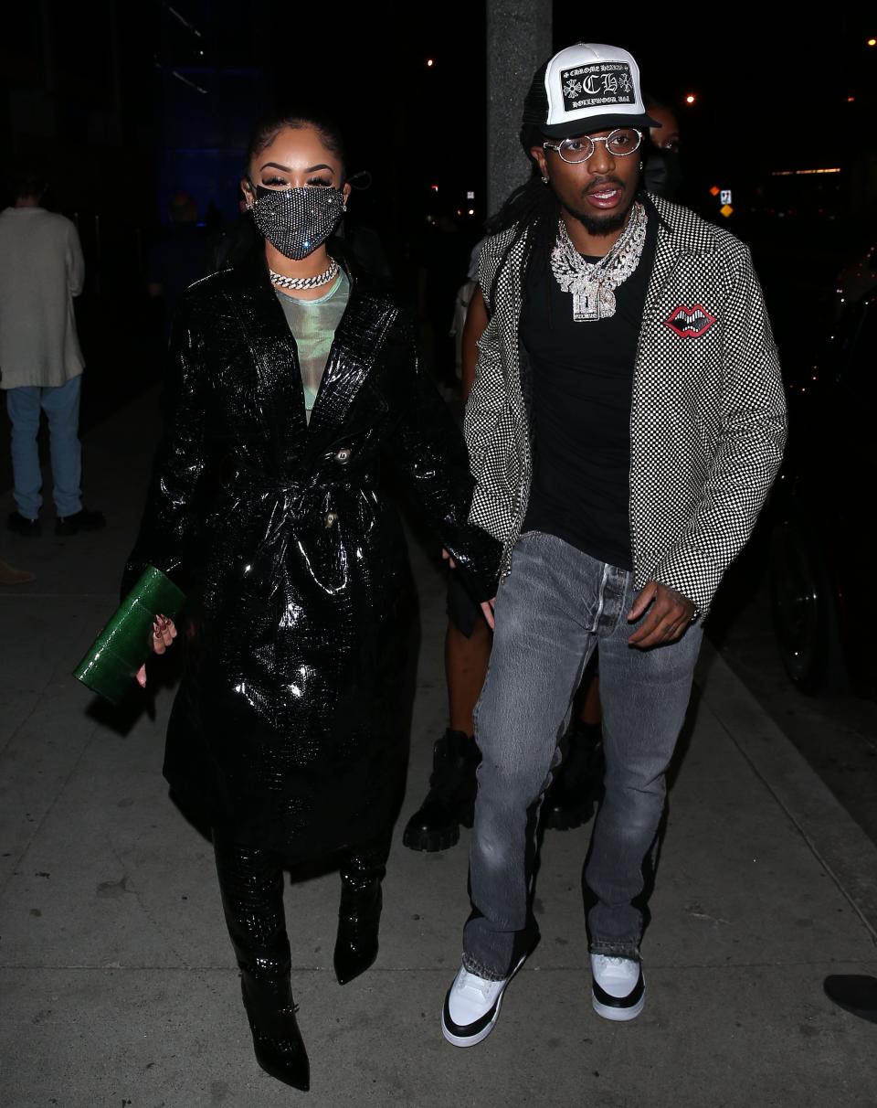 Saweetie and Quavo in West Hollywood, November 16, 2020.