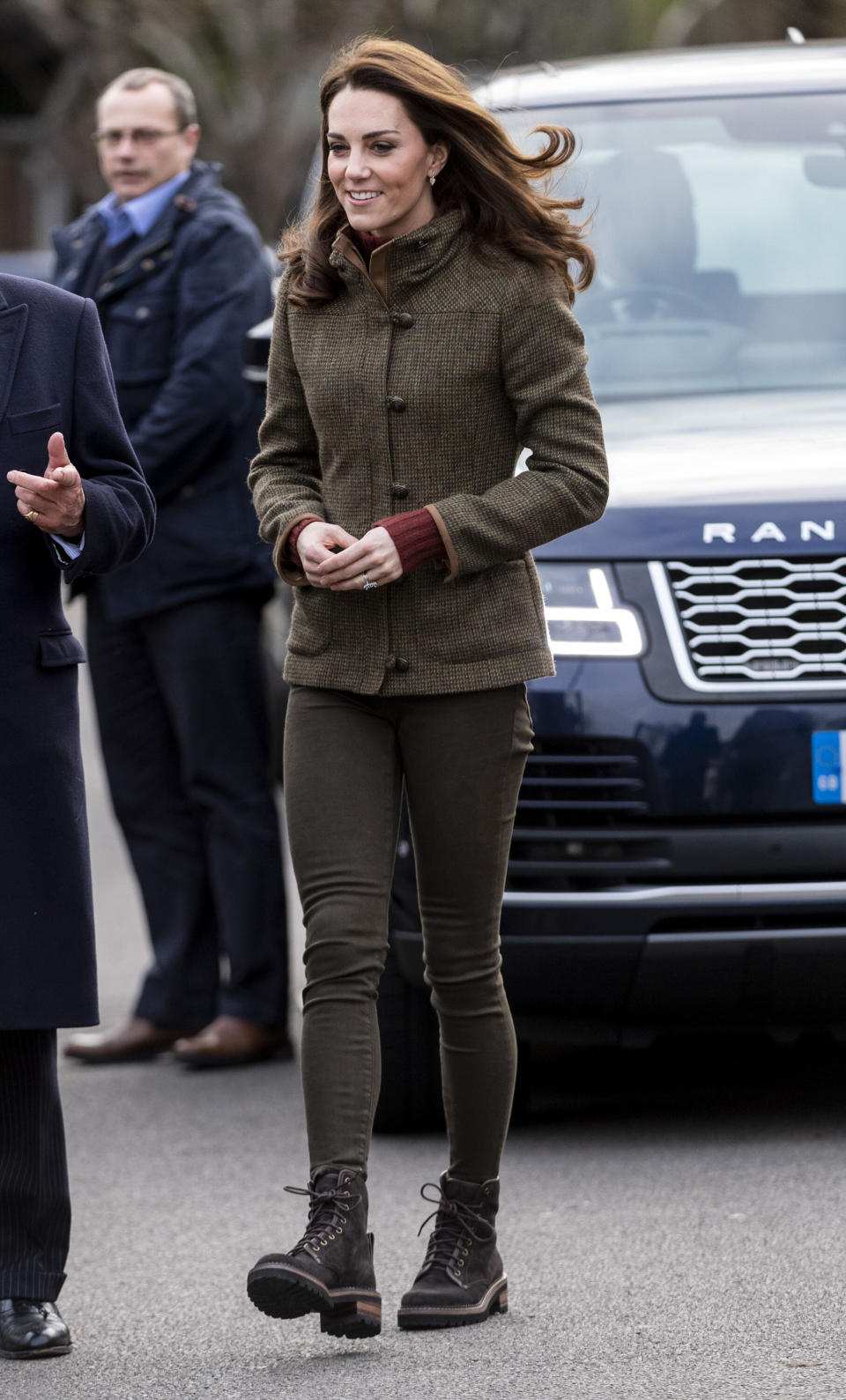 The Duchess of Cambridge visits the Islington Community Garden in London on Jan. 15, 2019.