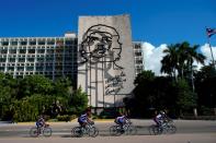 The Wider Image: Haiti's cyclists brave protests and poor roads in race for gold