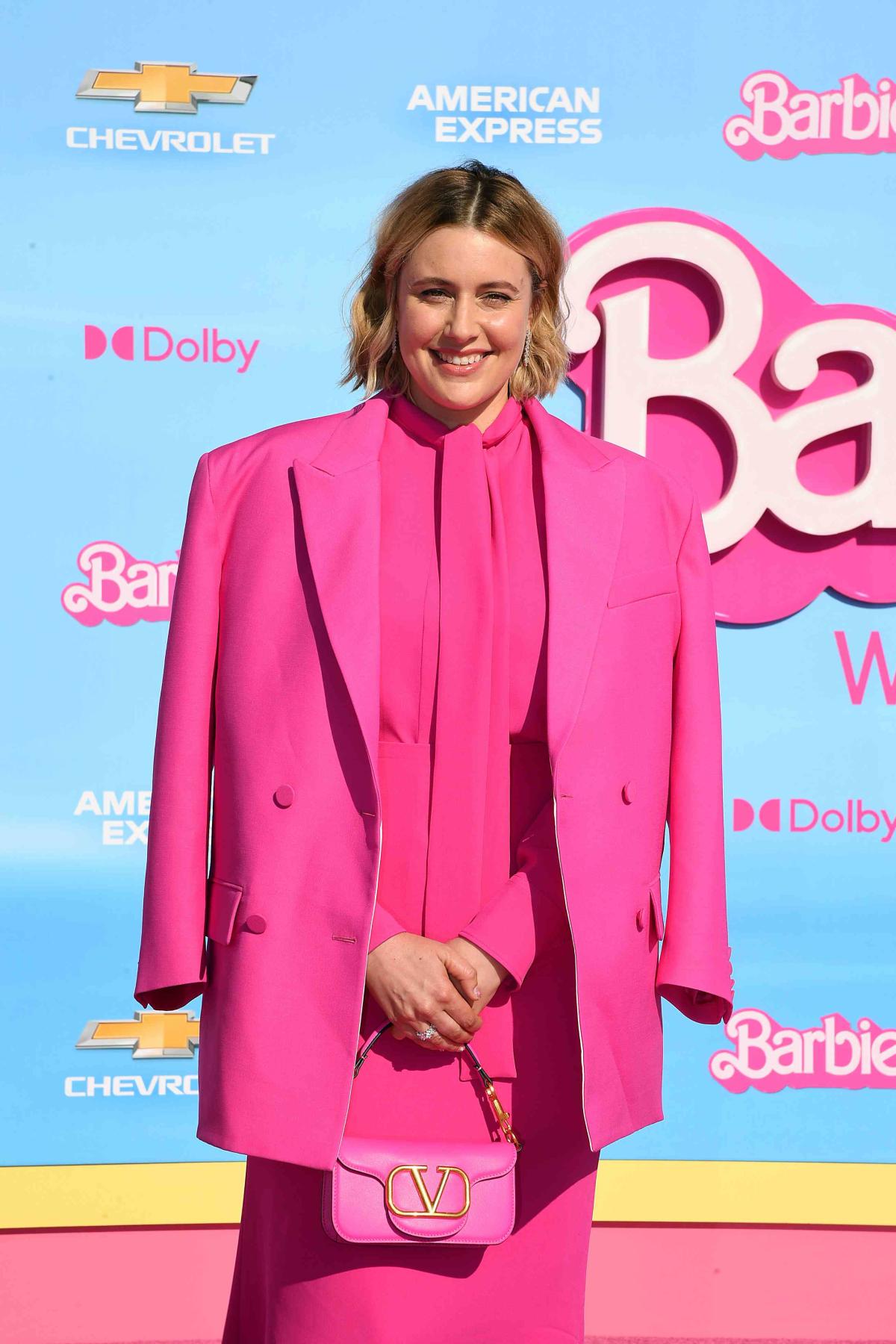 Greta Gerwig Finally Wore Pink to the 'Barbie' Premiere