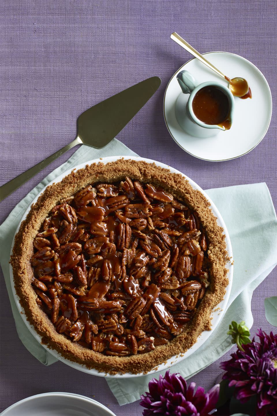 Dessert: Salted Caramel Pecan and Chocolate Pie