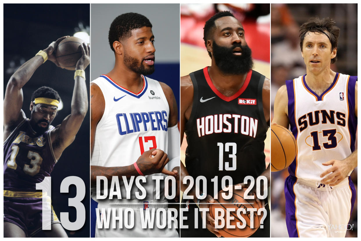 Which NBA player wore No. 13 best?