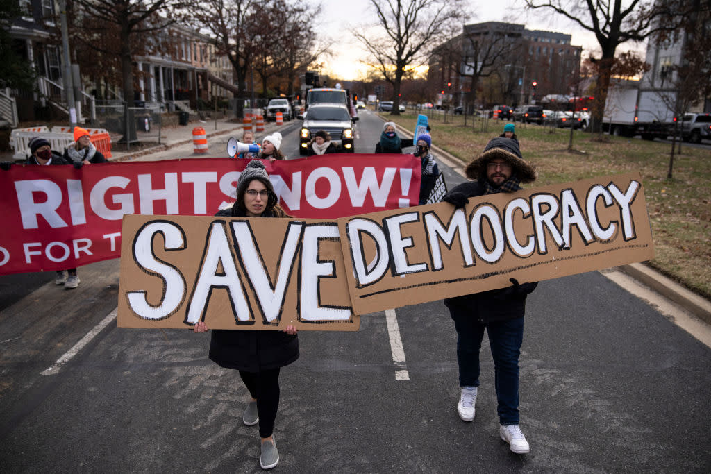 Activists Block Traffic Around Capitol Hill To Demand Action From Congress