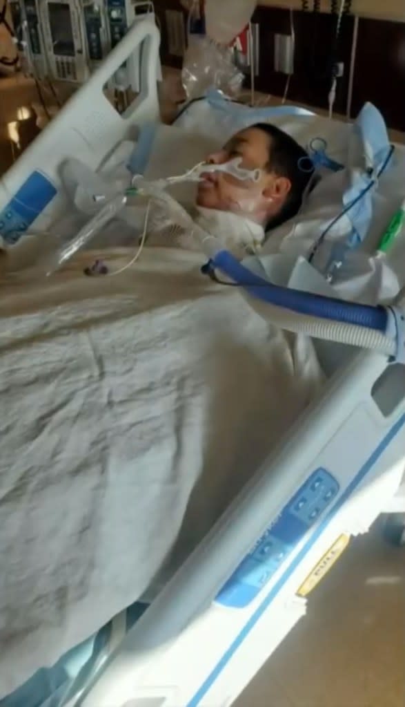 Corey was placed into an induced coma for two weeks. KVOA