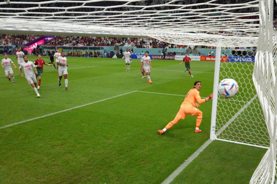 Ramos stunned Sommer with an unstoppable shot into the top corner (Getty Images)