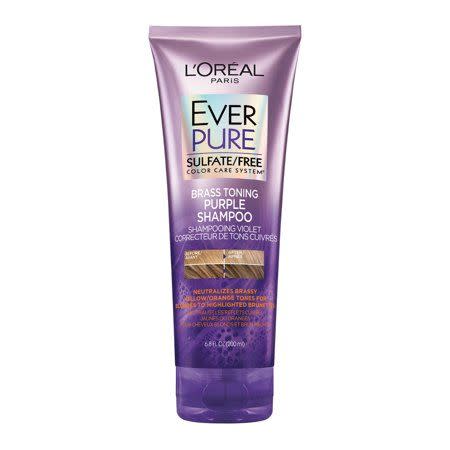 8) EverPure Brass Toning Purple Shampoo