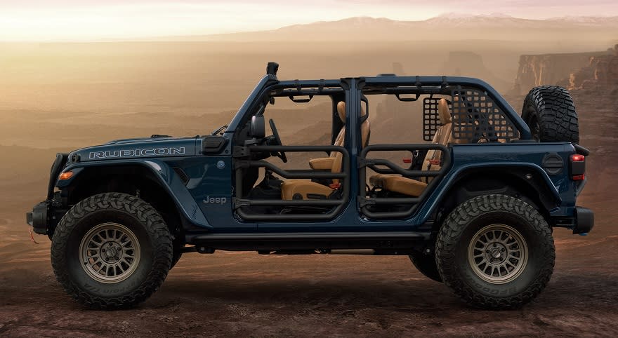 Otro de los espectaculares Jeep del Safari.