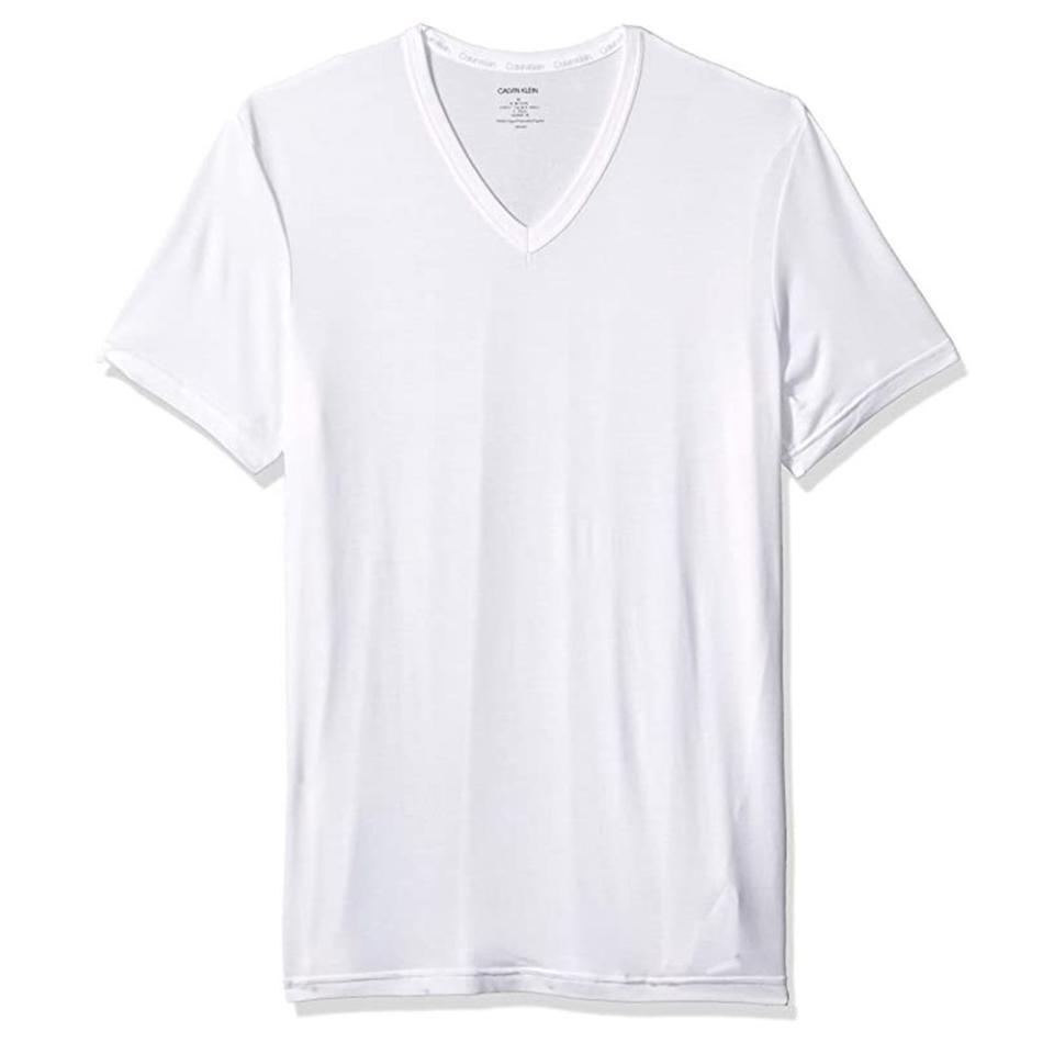 6) Calvin Klein Men's Ultra Soft Modal V Neck T-Shirts