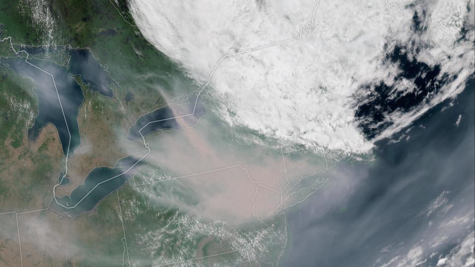 NASA Wildfire Smoke Eastern North America
