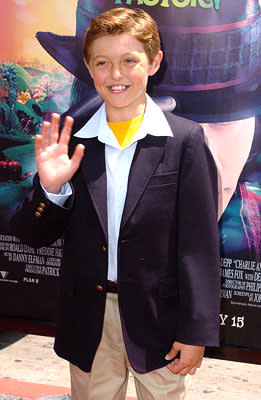 Jordan Fry at the LA premiere of Warner Bros. Pictures' Charlie and the Chocolate Factory