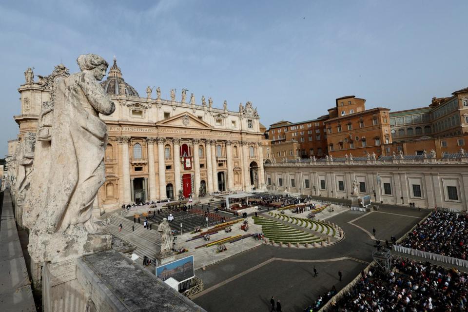 PHOTO: A general view of St. Peter's Square ahead of the Easter Mass attended by Pope Francis, at the Vatican, March 31, 2024. (Remo Casilli/Reuters)