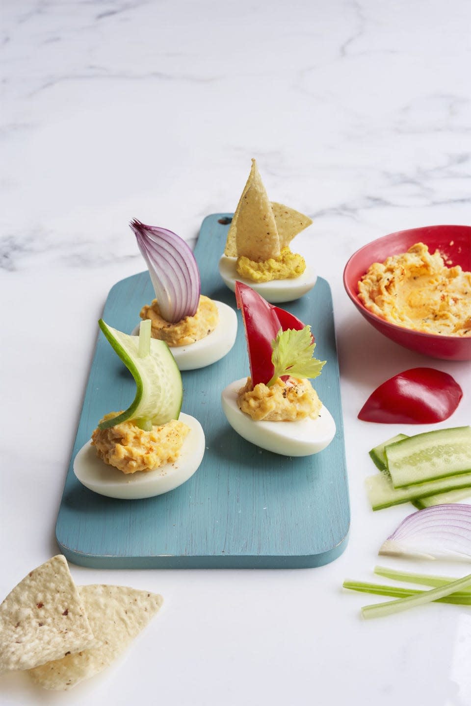 Deviled Egg Sailboats