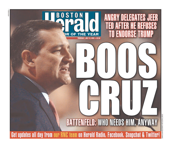 BOOS CRUZ - Boston Herald