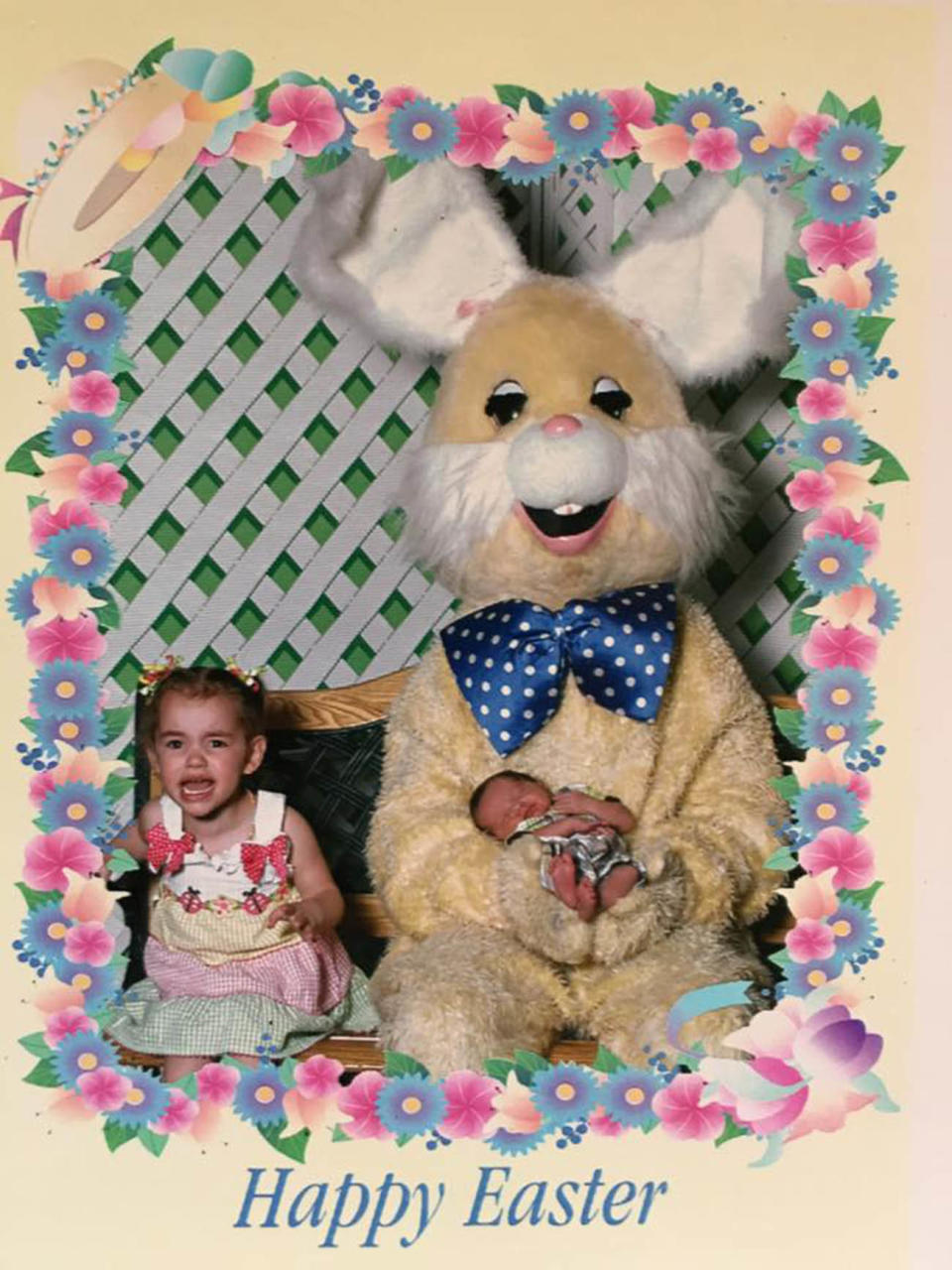 Dirtiest, stinkiest and most disgusting Easter Bunny EVER with my terrified daughter and tiny baby.
