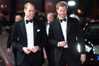 <p>Prince William and Prince Harry attend the premiere of <em>Star Wars: The Last Jedi</em> at Royal Albert Hall.</p>