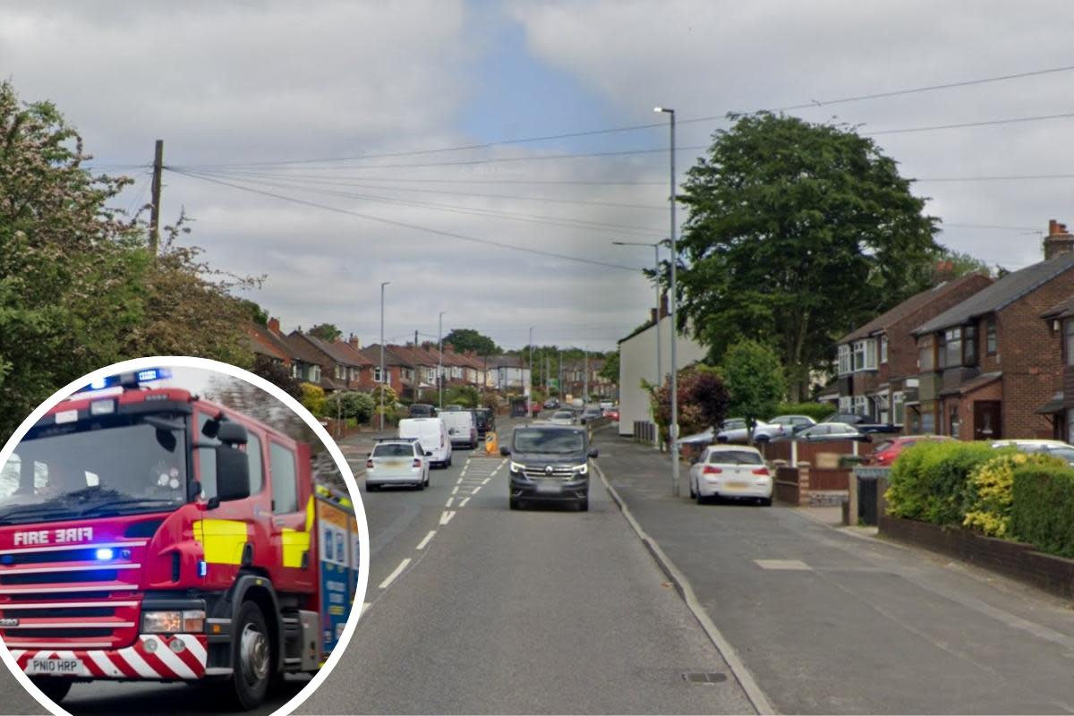 Mum and child taken to safety after car caught fire <i>(Image: Public)</i>