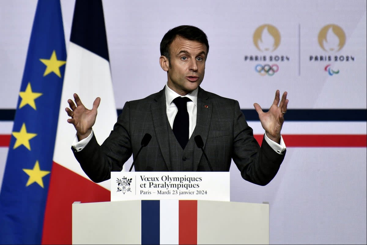 Emmanuel Macron says law-enforcement agencies will be mobilised at an exceptional level (via Reuters)