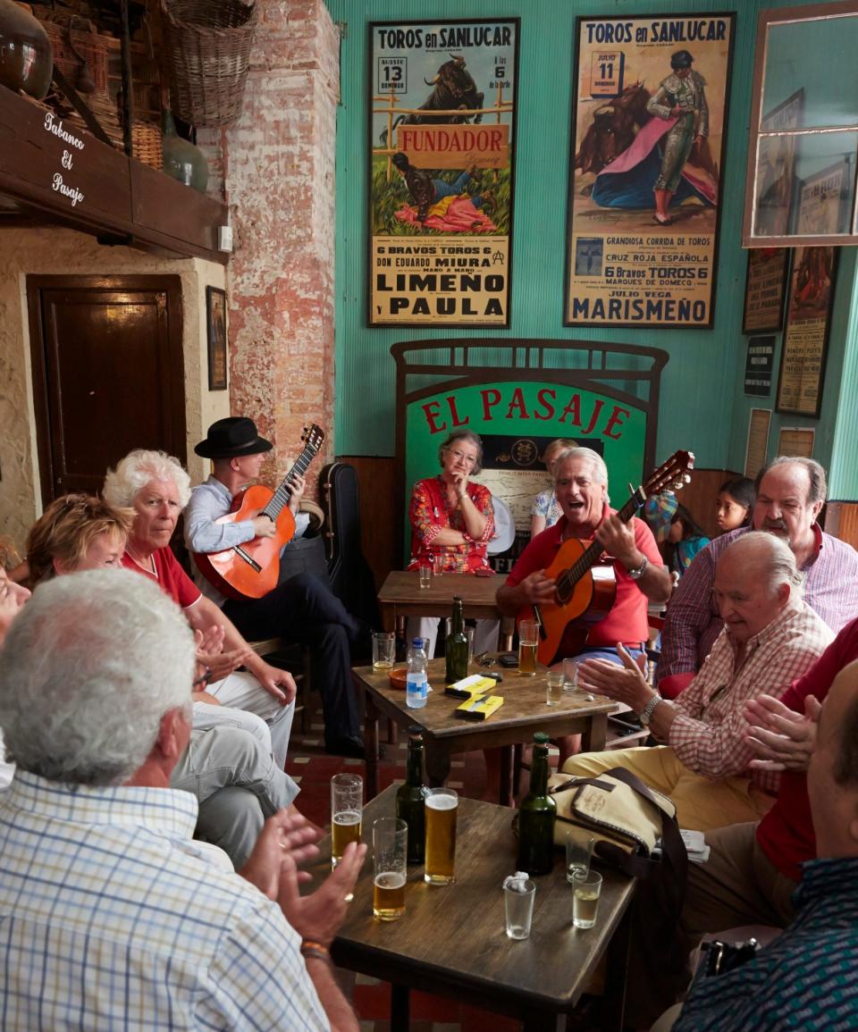 You can often find singing, dancing and guitar playing – both spontaneous and scheduled – going on in the string of sherry bars around Jerez