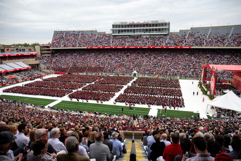 The 170th University of Wisconsin-Madison commencement ceremony at Camp Randall Stadium in Madison, Wis., Saturday, May 13, 2023.