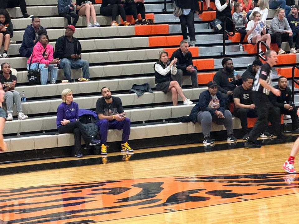 LSU women's basketball coach Kim Mulkey was in Nashville to watch the No. 1 player in the Class of 2024, Ensworth's Jaloni Cambridge.