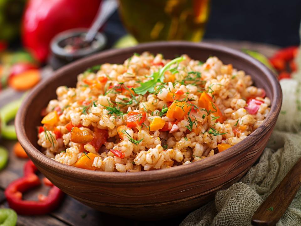 vegeterian barley porridge