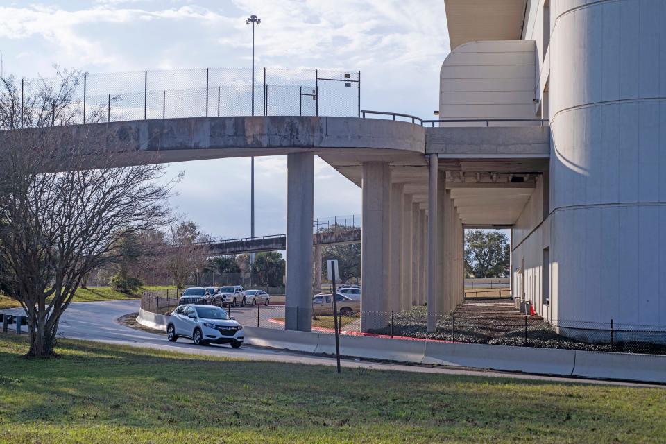 Escambia County officials want to close the Interstate-110 ramp on Gregory Street to facilitate a possible renovation or replacement of the Pensacola Bay Center, however the $3 million removal cost is prohibitively high.