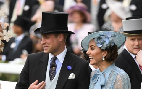 The Duke and Duchess of Cambridge at Royal Ascot yesterday