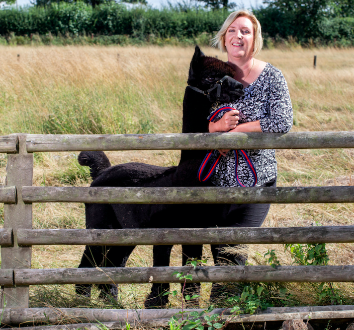 Geronimo's owner Helen Macdonald breeds alpacas at her farm in south Gloucestershire. (SWNS)