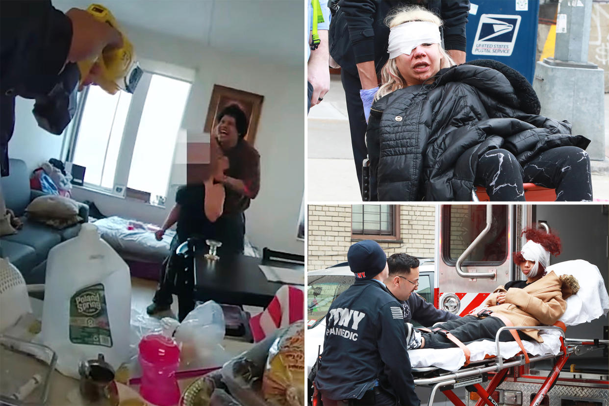 Chilling Video Shows Tense Moment Nypd Officer Fires Single Shot That Kills Crazed Son With Mom 3174