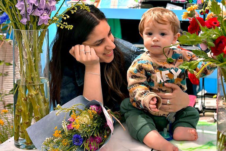 Enzo Miceli y su mamá, Melina Leanza