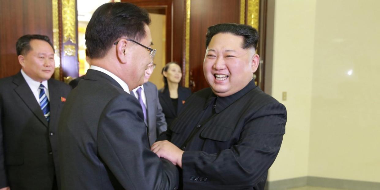 kim jong un Chung Eu yong north south korea peace talks