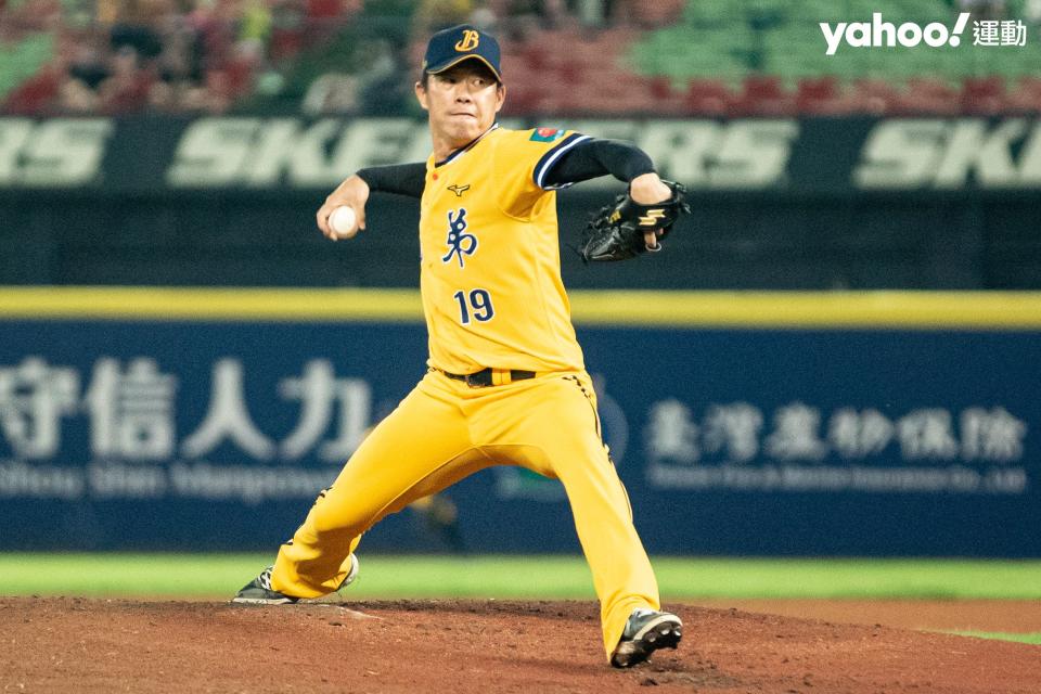 鄭凱文先發主投中職33年台灣大賽（2022 CPBL Taiwan Series）G3表現優異。（呂權紘／攝）（20221108）