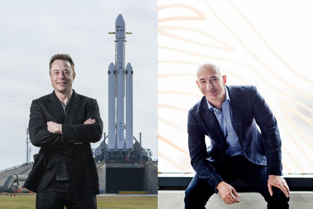 Elon Musk y Jeff Bezos