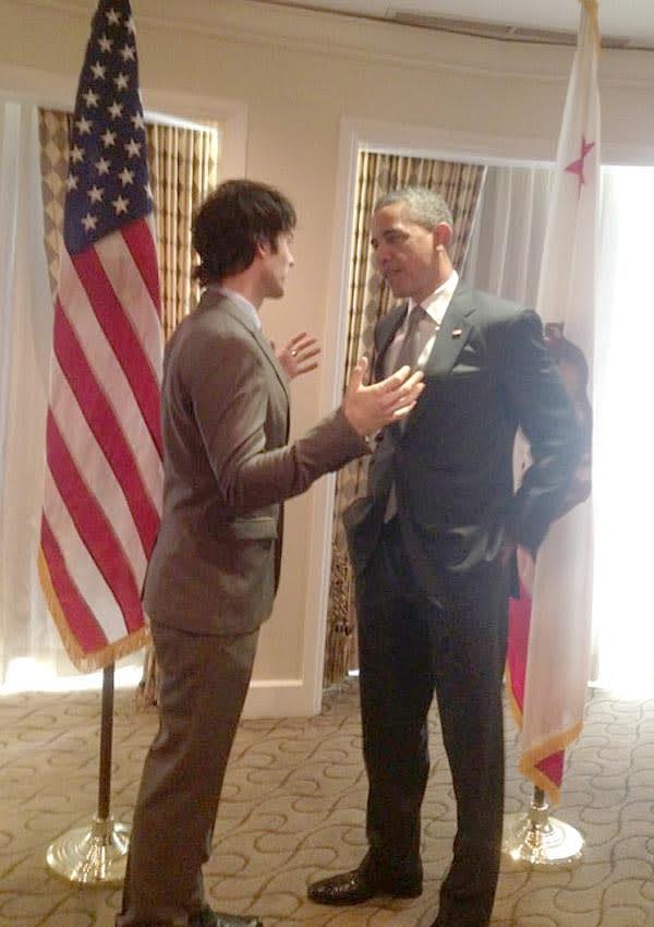 Ian Somerhalder Talks Green Energy With President Obama — WOW