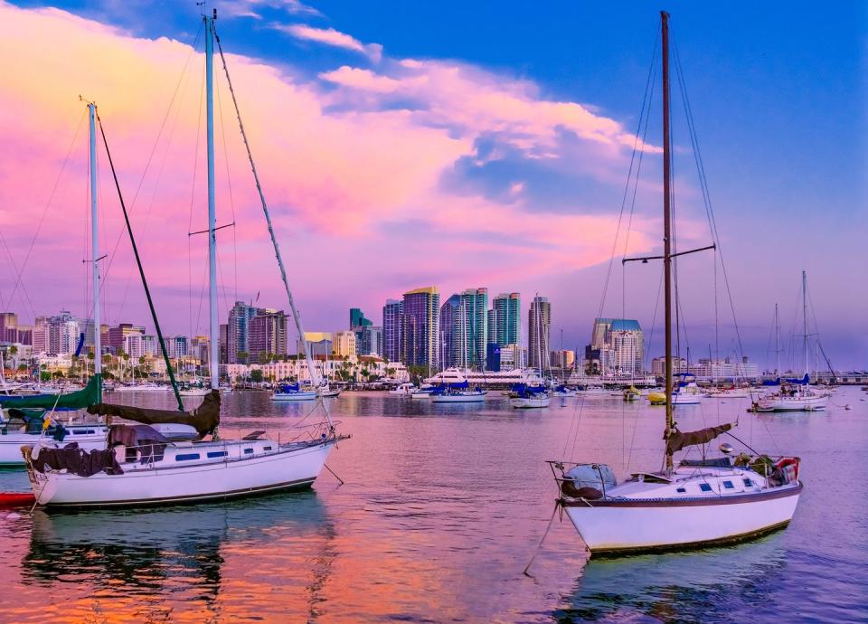 9) Boat around the San Diego Bay.