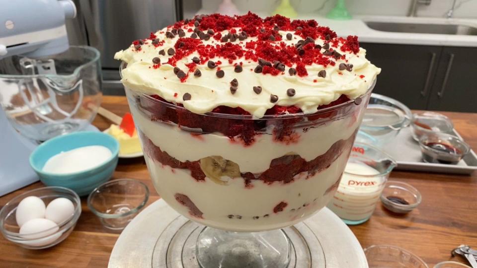 12) Red Velvet Banana Pudding