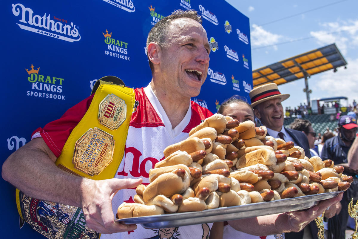 Nathan’s Hot Dog Eating Contest 2024: Live updates, how to watch, highlights as competition goes on without Joey Chestnut