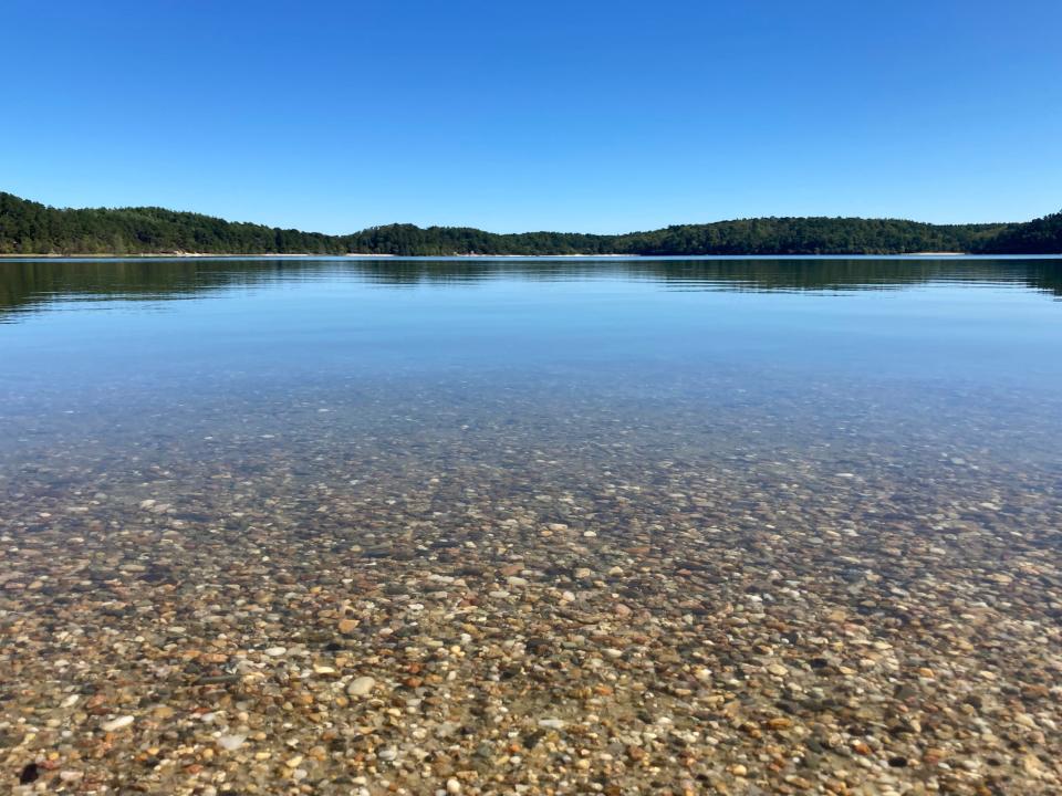 Cliff Pond,  located at the end of Flax Pond Road in Brewster, is a crown jewel of Nickerson State Park.