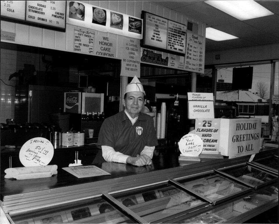 Walter Silverman in seen inside his Carvel ice cream shop in Irondequoit in this 1988 file photo.