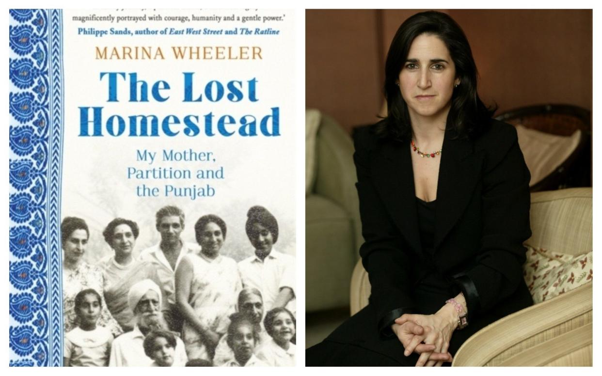 Marina Wheeler and the cover of The Lost Homestead - Philip Hollis/Hodder