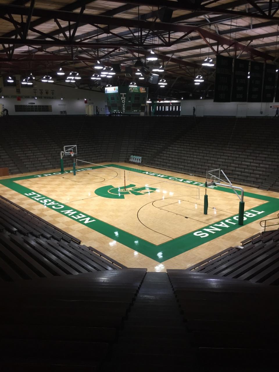 New Castle Fieldhouse opened in 1959 and is still the largest high school gym in the world. 