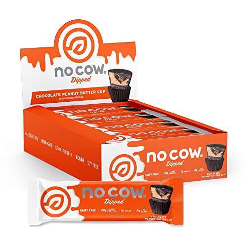 No Cow High Protein Bars, S'mores, 20g Plant Based Vegan Protein, Keto  Friendly, Low Sugar, Low Carb, Low Calorie, Gluten Free, Naturally  Sweetened