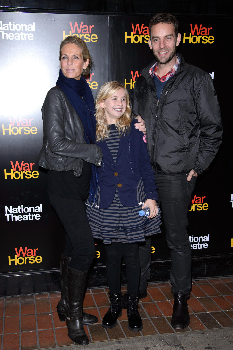 LONDON, ENGLAND - OCTOBER 25:  (L-R) Ulrika Jonsson and Brian Monet attends the 5th anniversary performance of 'War Horse' at The New London Theatre, Drury Lane on October 25, 2012 in London, England.  (Photo by Ben Pruchnie/Getty Images)