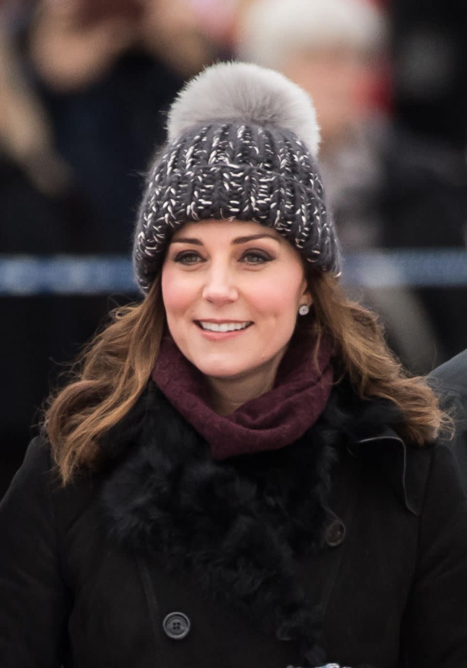 Kate's choice of beanie in Sweden was questioned online. Photo: Getty