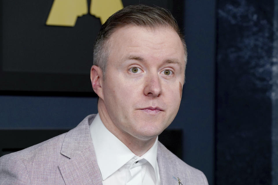 Colm Bairead arrives at the 95th Academy Awards Nominees Luncheon on Monday, Feb. 13, 2023, at the Beverly Hilton Hotel in Beverly Hills, Calif. (Photo by Jordan Strauss/Invision/AP)