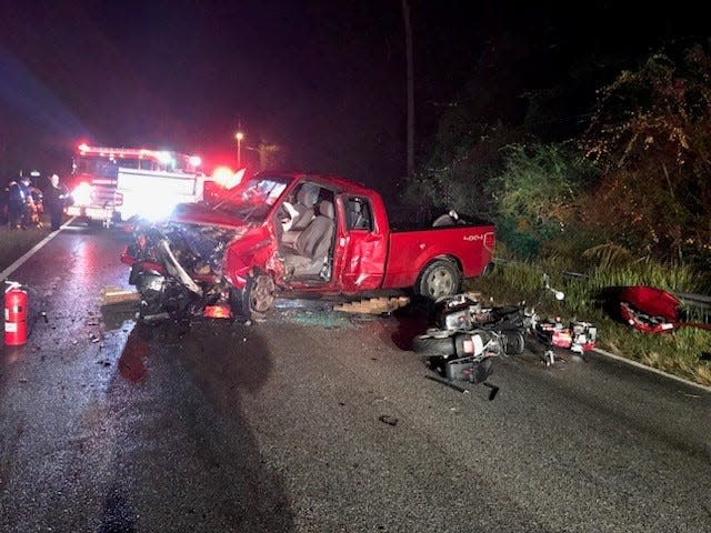 Escambia County Fire Rescue had to extricate multiple people from two vehicles Nov. 13 after a crash at the intersection of Chemstrand Road and Crooked Oak Drive. All five were sent to the hospital.