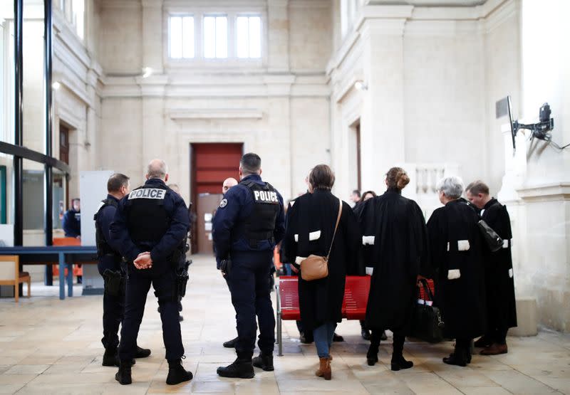 Trial of retired French surgeon Joel Le Scouarnec at the courthouse in Saintes