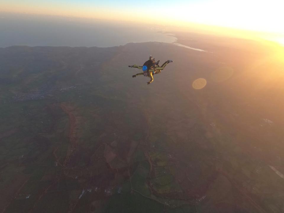 With Devon skydives you get views of both the sea and stunning landscapesSkydive Buzz